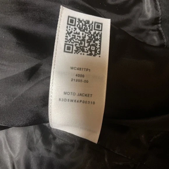 True Religion Faux Fur Moto Jacket S Dark Navy Blue Gold Women’s Sz XS NWOT - Picture 9 of 11